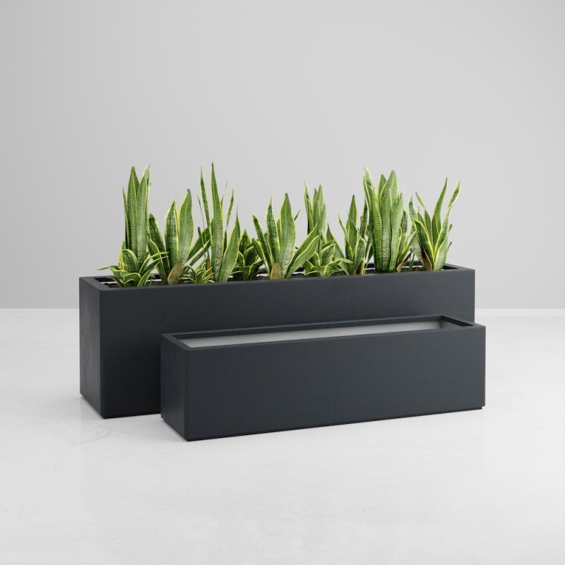 JARDINIERE FIBRE DE VERRE GAIA 2000 x 500 x 600 mm JARDINIERE FIBRE DE VERRE GAIA 2000 x 500 x 600 mm