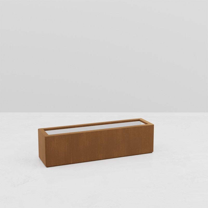 JARDINIERE RECTANGULAIRE GAIA EFFET CORTEN JARDINIERE RECTANGULAIRE GAIA EFFET CORTEN